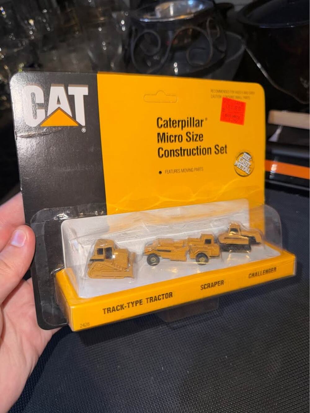 ERTL Caterpillar 3 pack Micro set 1991 CAT toy construction diecast B3 dozer